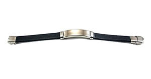 Fashion Bracelet Smooth Silicone Stainless Steel bracelets for men jewelry